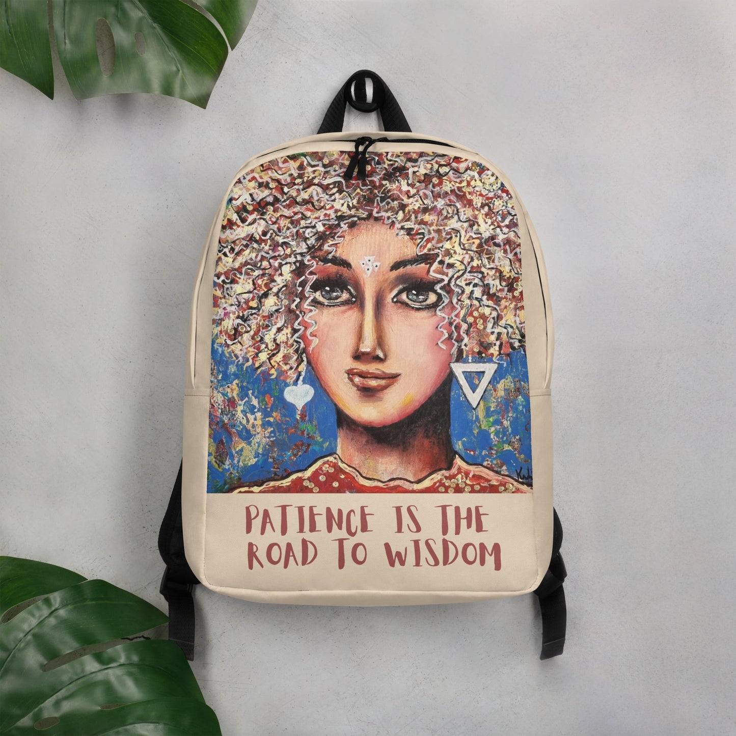 #tshirt_ilovemylife# #tshirt# #tsärk# #artonproducts# #kannakunsti# #kott# #termopudel# #art_sMinimalist Backpack PATIENCE IS THE ROAD TO WISDOM#product_type