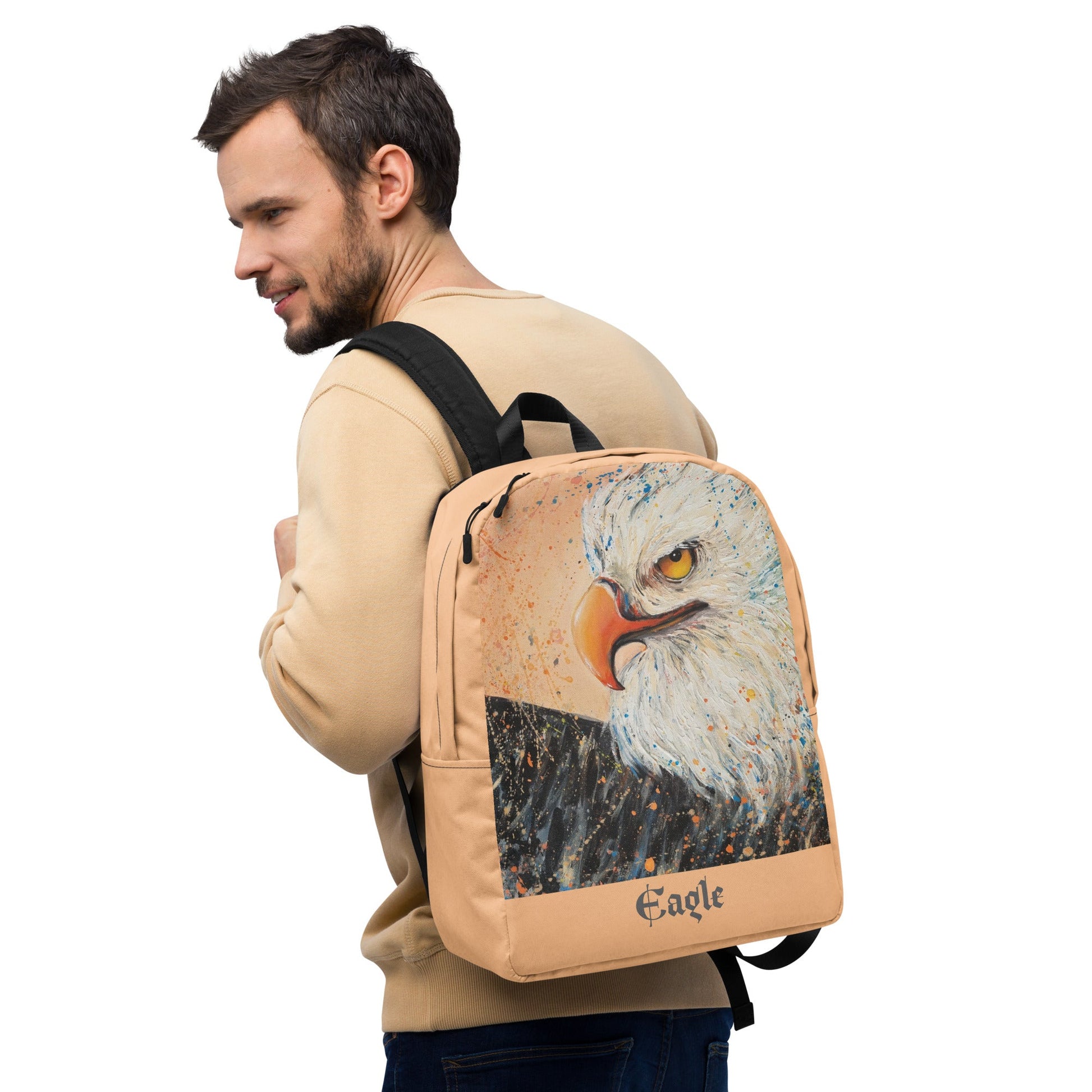 #tshirt_ilovemylife# #tshirt# #tsärk# #artonproducts# #kannakunsti# #kott# #termopudel# #art_sMinimalist Backpack EAGLE#product_type