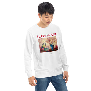 #tshirt_ilovemylife# #tshirt# #tsärk# #artonproducts# #kannakunsti# #kott# #termopudel# #art_sOrganic sweatshirt I LOVE MY LIFE#product_type
