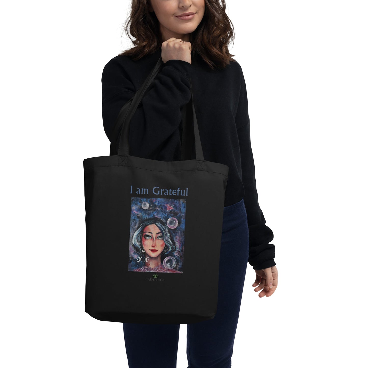 #tshirt_ilovemylife# #tshirt# #tsärk# #artonproducts# #kannakunsti# #kott# #termopudel# #art_sEco Tote Bag I AM GRATEFUL#product_type