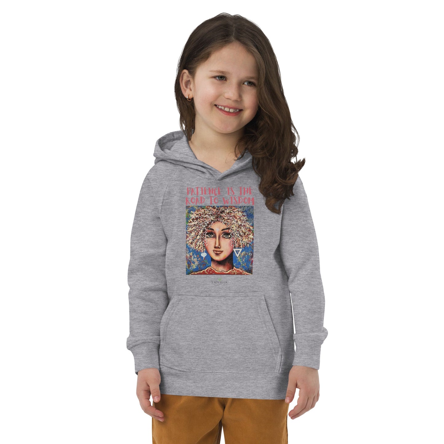 #tshirt_ilovemylife# #tshirt# #tsärk# #artonproducts# #kannakunsti# #kott# #termopudel# #art_sKids eco hoodie PATIENCE IS THE ROAD TO WISDOM#product_type