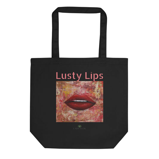 #tshirt_ilovemylife# #tshirt# #tsärk# #artonproducts# #kannakunsti# #kott# #termopudel# #art_sEco Tote Bag LUSTY LIPS#product_type