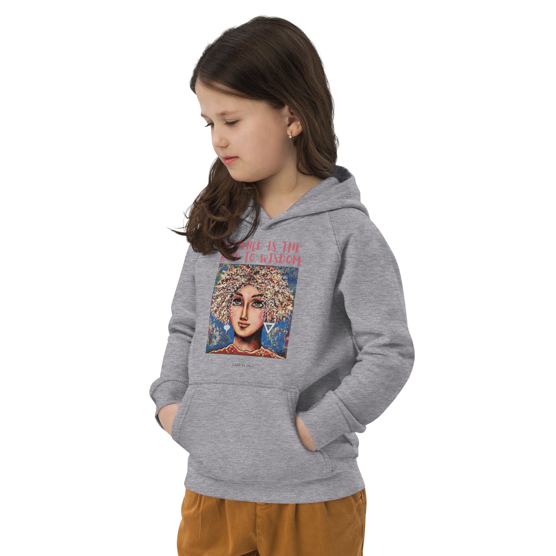 #tshirt_ilovemylife# #tshirt# #tsärk# #artonproducts# #kannakunsti# #kott# #termopudel# #art_sKids eco hoodie PATIENCE IS THE ROAD TO WISDOM#product_type