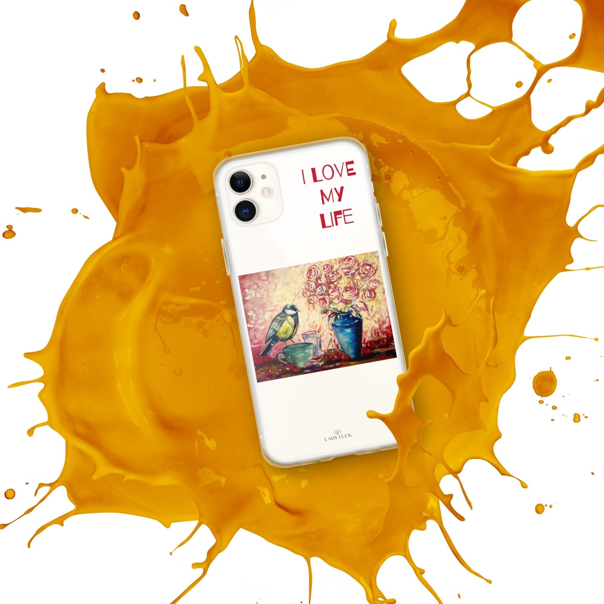 #tshirt_ilovemylife# #tshirt# #tsärk# #artonproducts# #kannakunsti# #kott# #termopudel# #art_sCase for iPhone® I LOVE MY LIFE#product_type