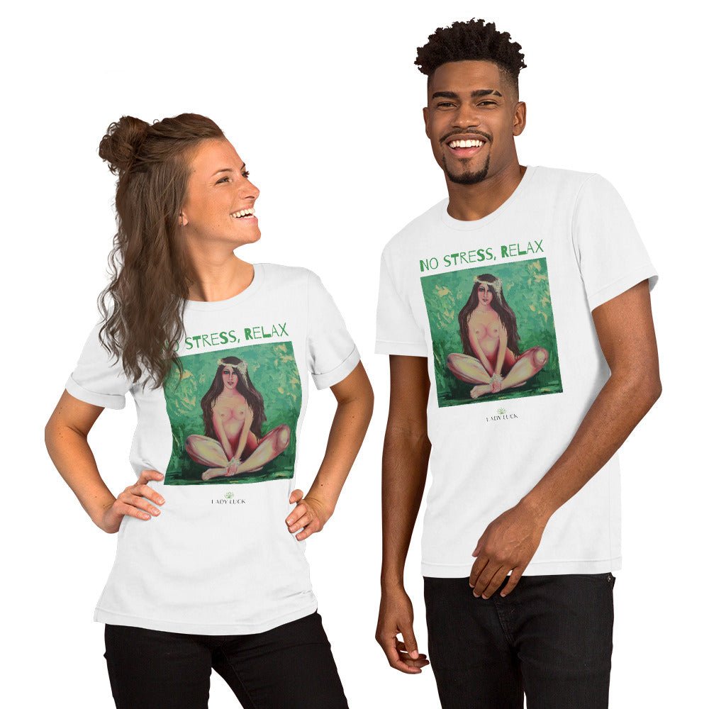 #tshirt_ilovemylife# #tshirt# #tsärk# #artonproducts# #kannakunsti# #kott# #termopudel# #art_sUnisex t-shirt NO STRESS, RELAX#product_type